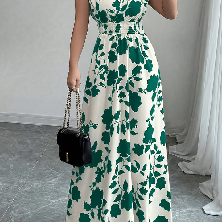 Isabelle | Floral V-Neck Maxi Dress