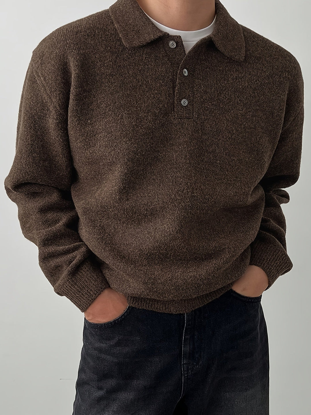 Rowan | Polo Collar Knit Sweater