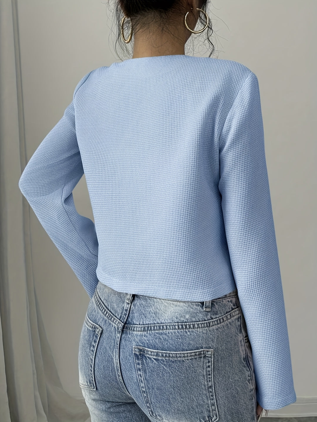 Wren | Bow-Trim Cropped Jacket