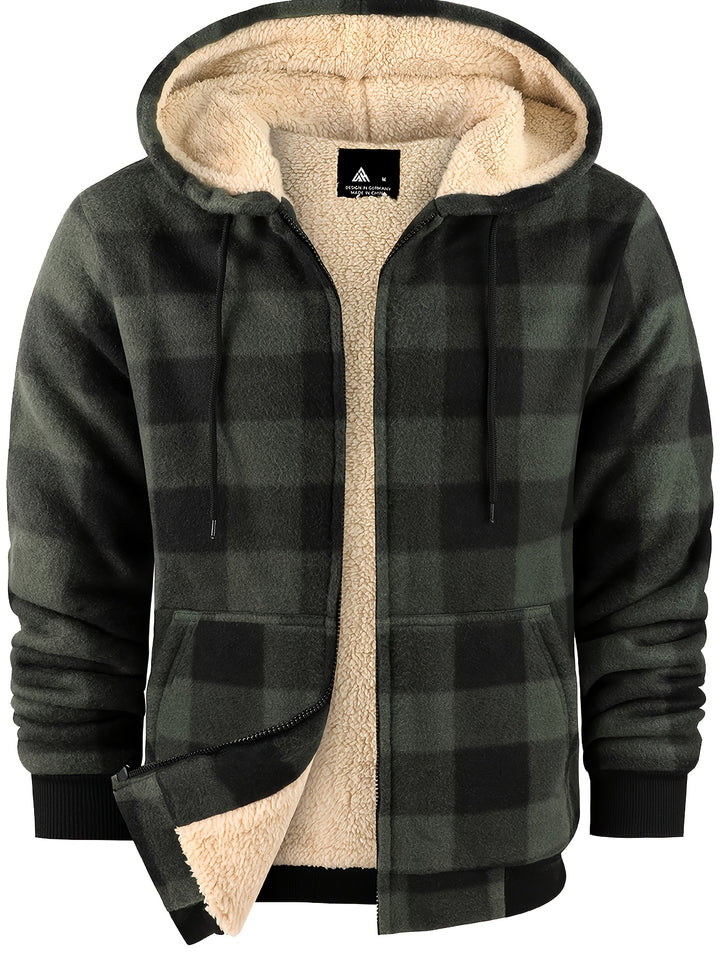 Rhodes | Hooded Plaid Jacket