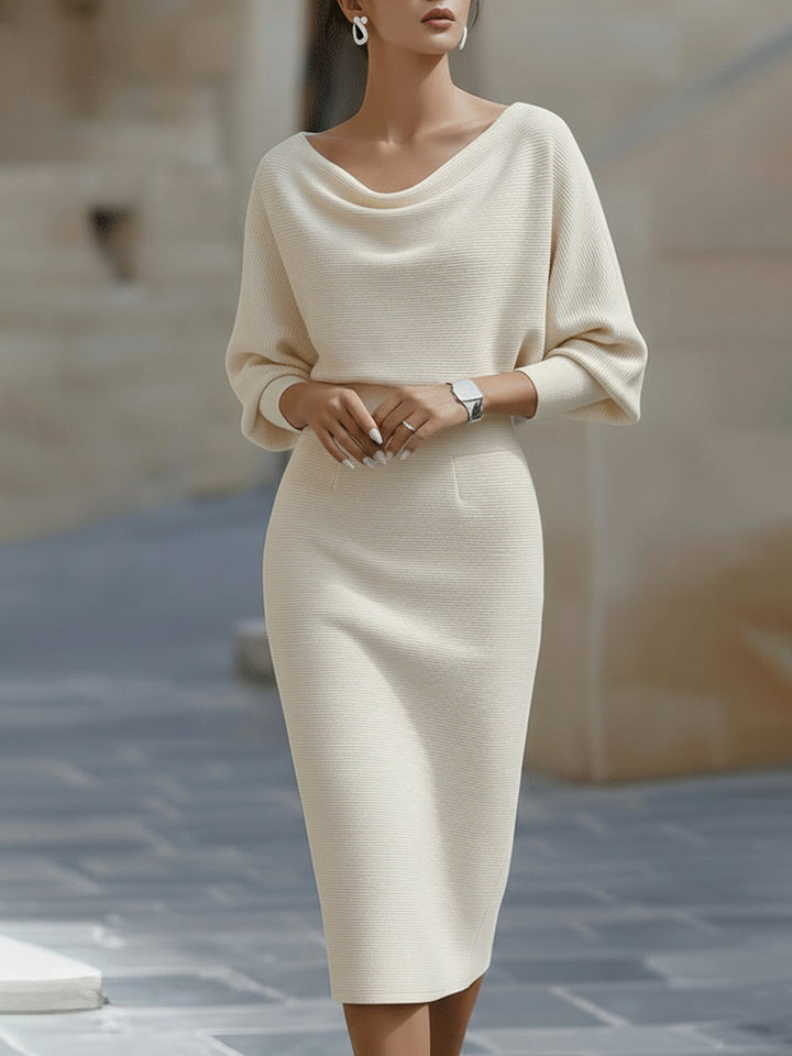 Zadie | Elegant Round Neck Midi Dress