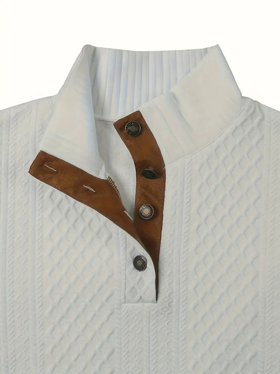Sawyer | Textured Stand-Collar Sweater