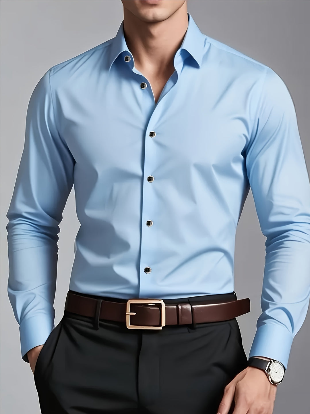 Winston | Tailored Long-Sleeve Button-Up Shirt