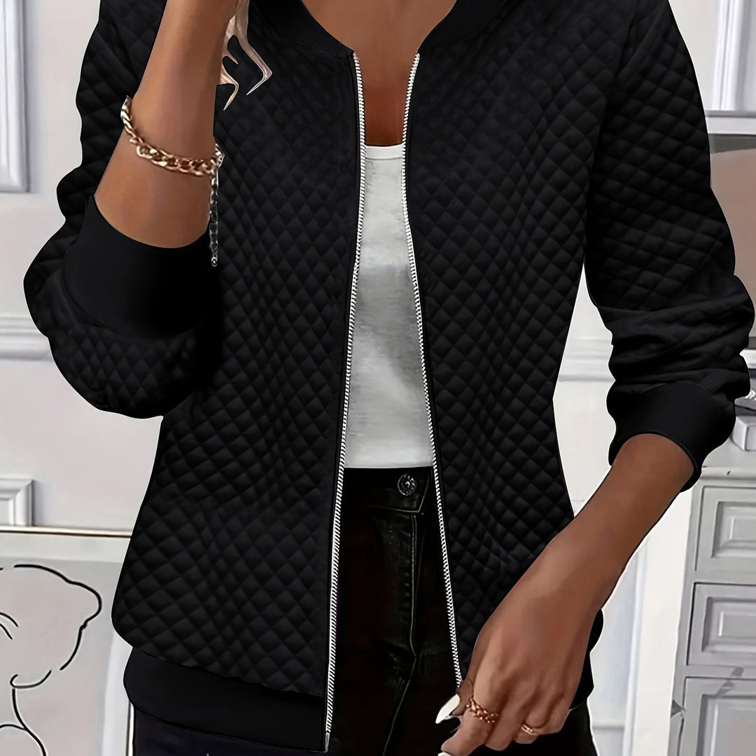 Rowena | Textured Zip-Front Jacket