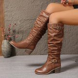 Harper | Slouchy Buckle Tall Boots