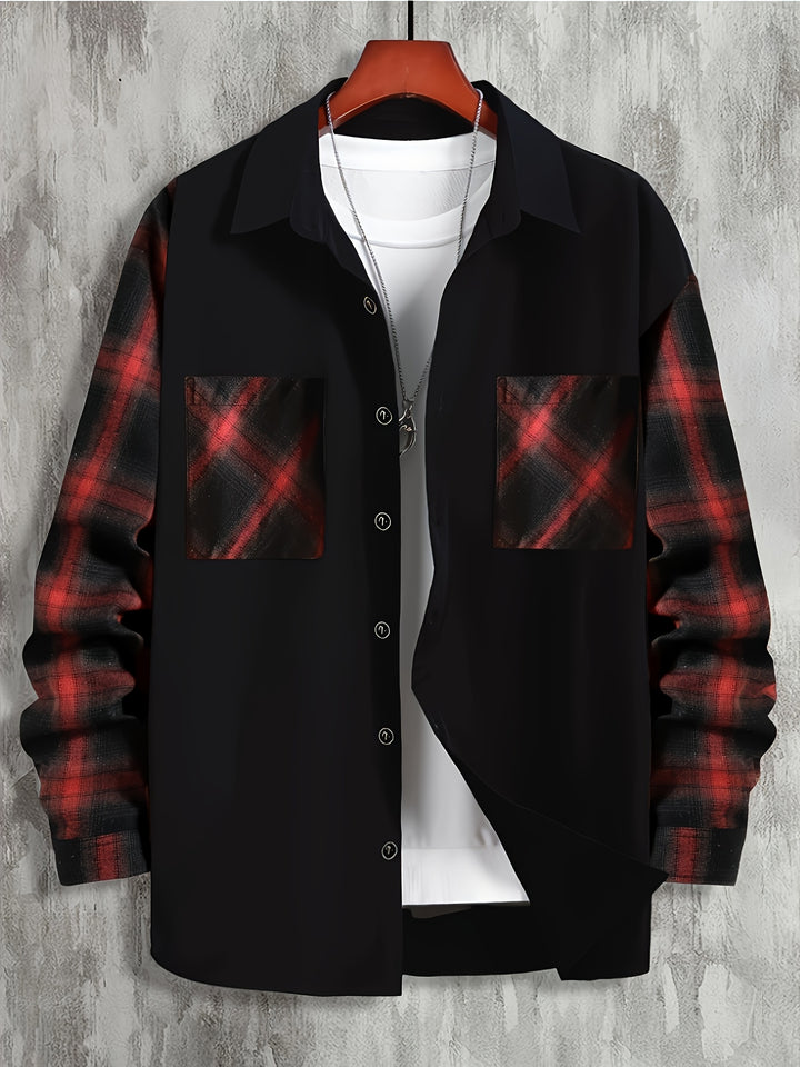 Curtis | Contrast Panel Casual Shirt
