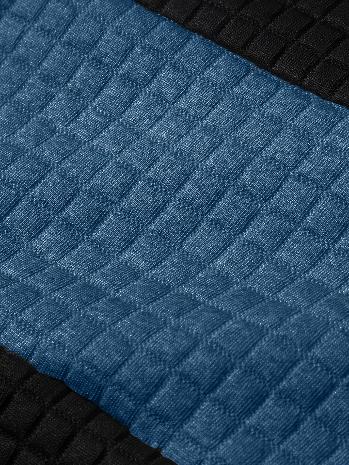 Russell | Textured Colour-Block Hoodie