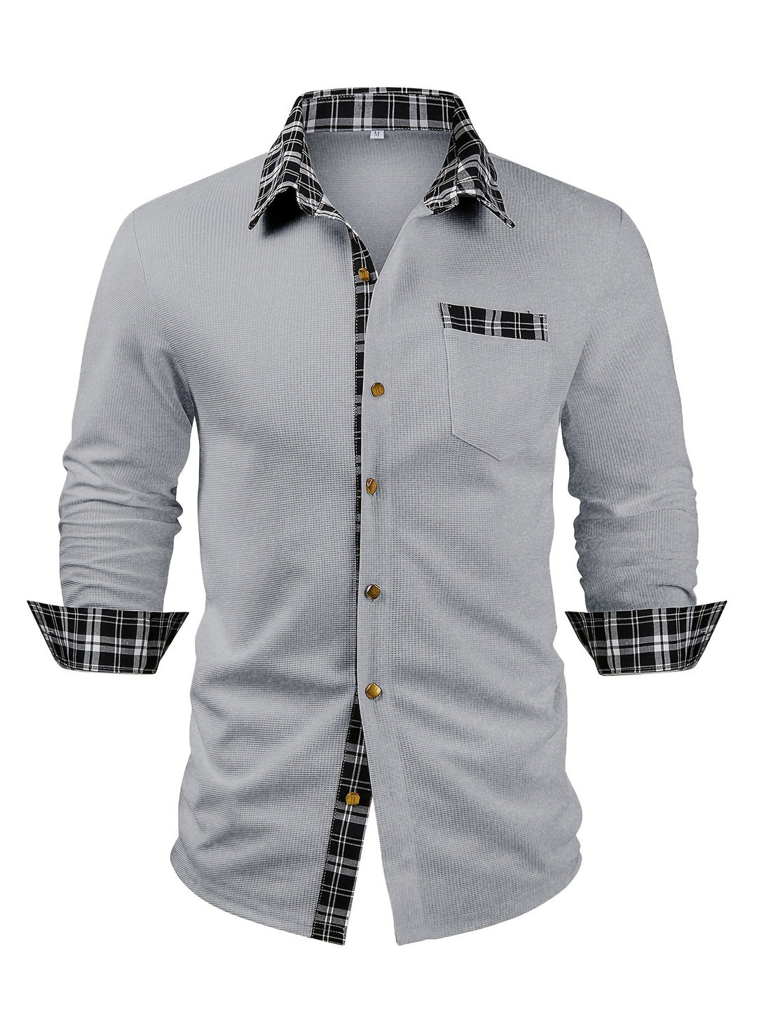 Desmond | Textured Contrast-Trim Shirt