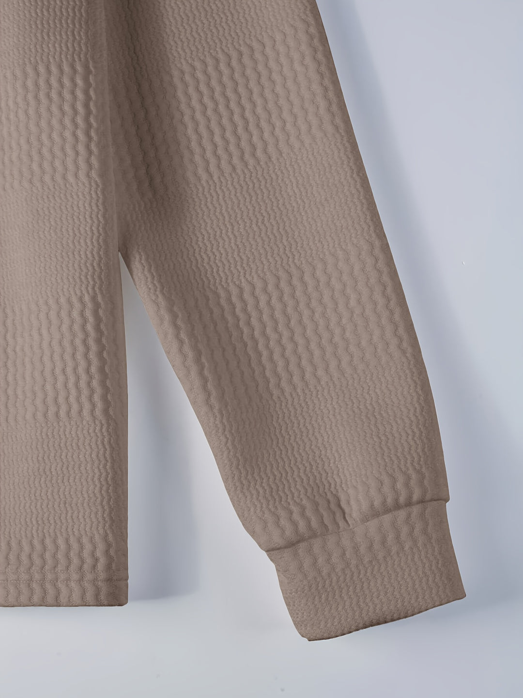Reid | Textured Long Sleeve Polo Shirt