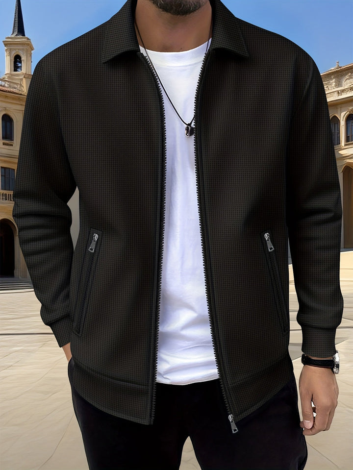 Wesley | Textured Full-Zip Jacket