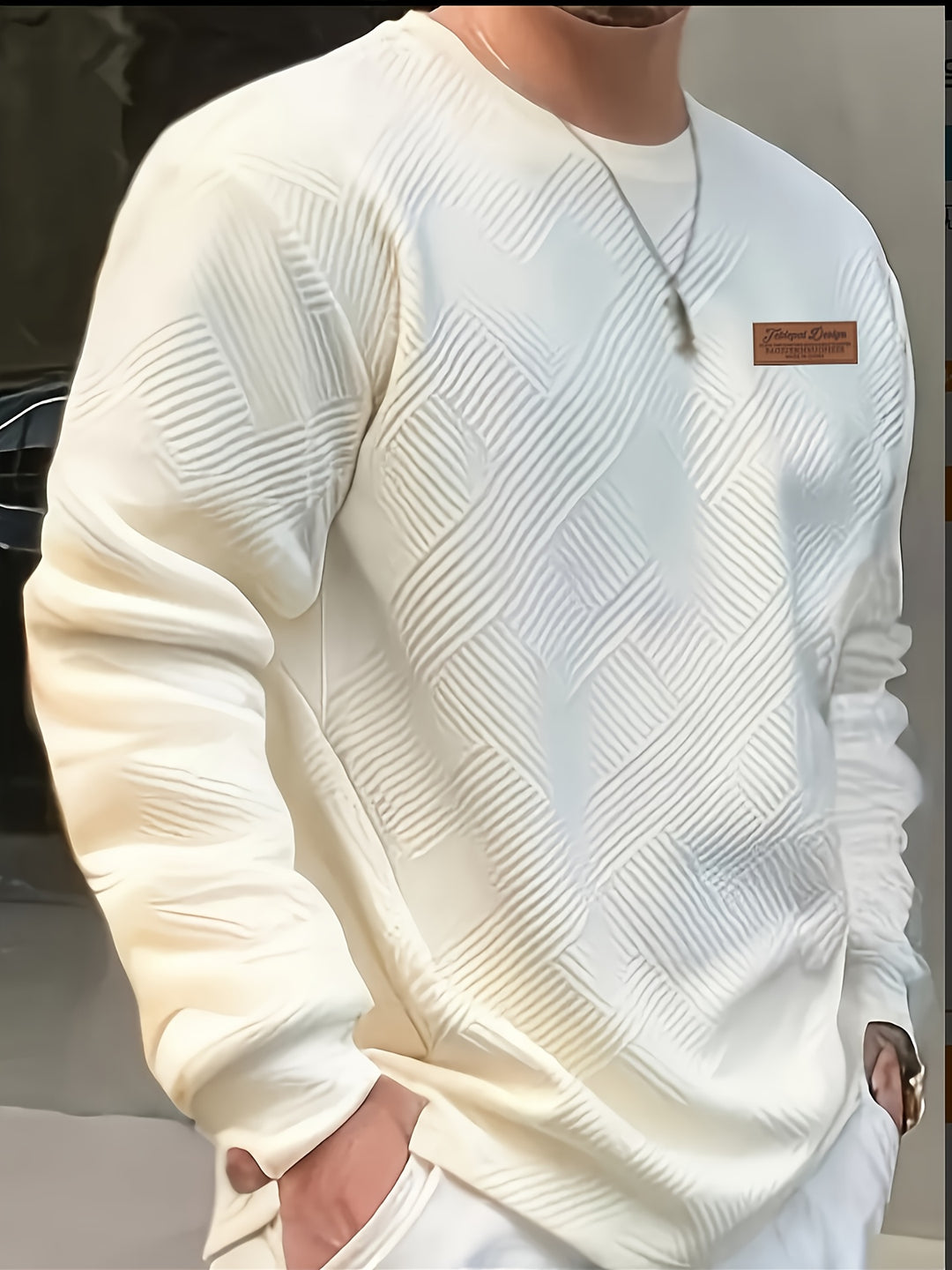 Clifford | Textured Crew Neck Sweatshirt