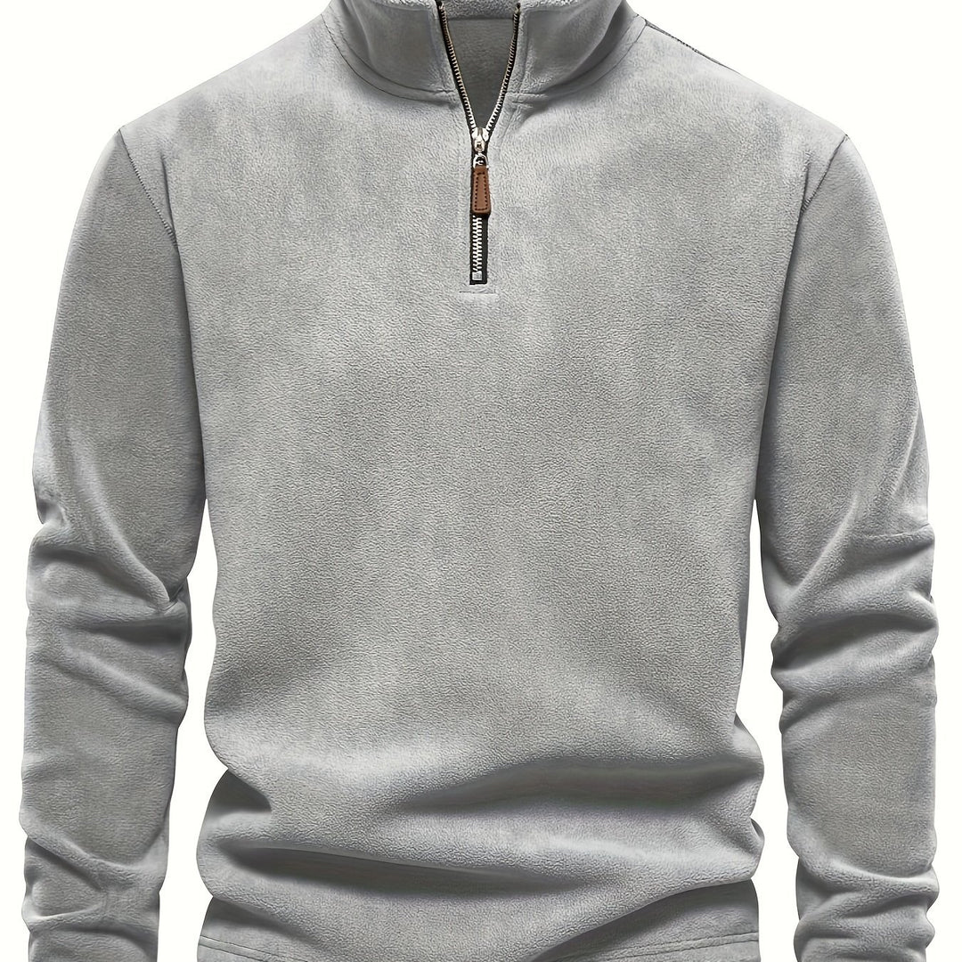 Roland | Stand-Collar Half-Zip Pullover