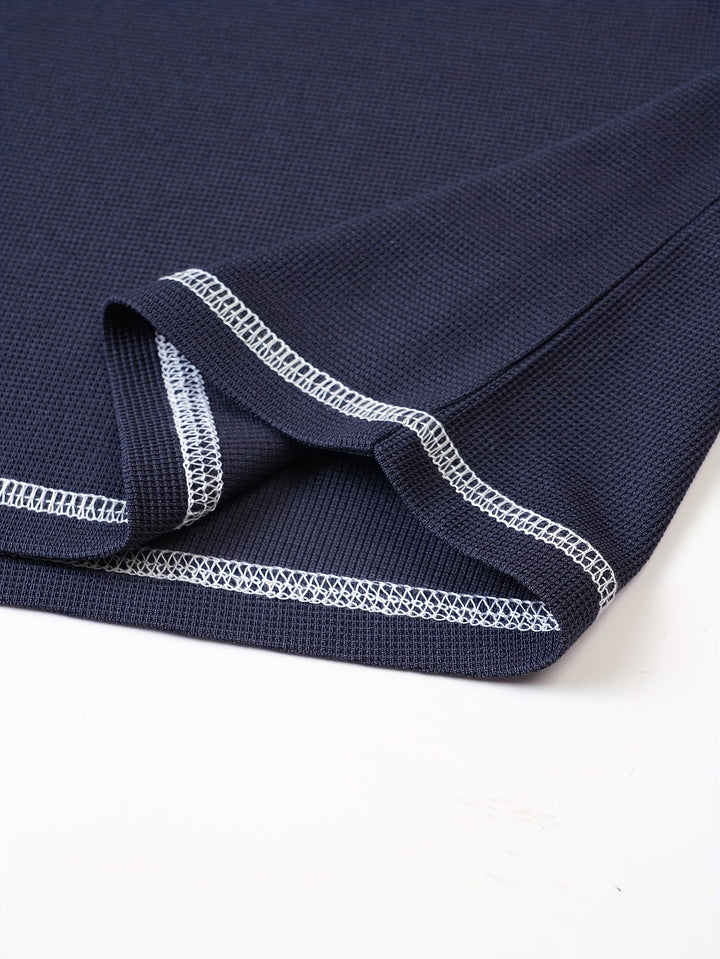 Sawyer | Textured Short Sleeve Henley