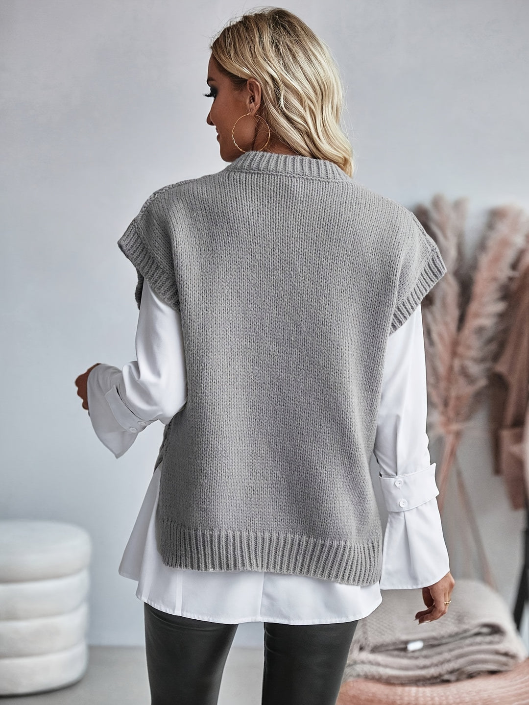 Rosetta | Cable-Knit Sweater Vest