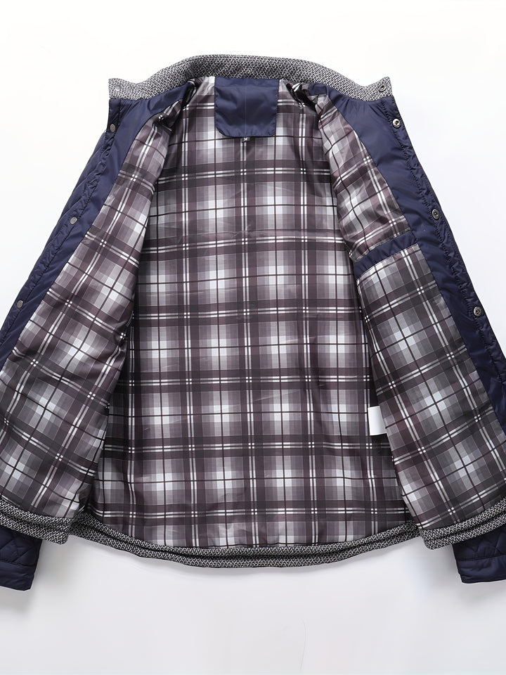 Thatcher | Diamond-Quilted Stand-Collar Jacket