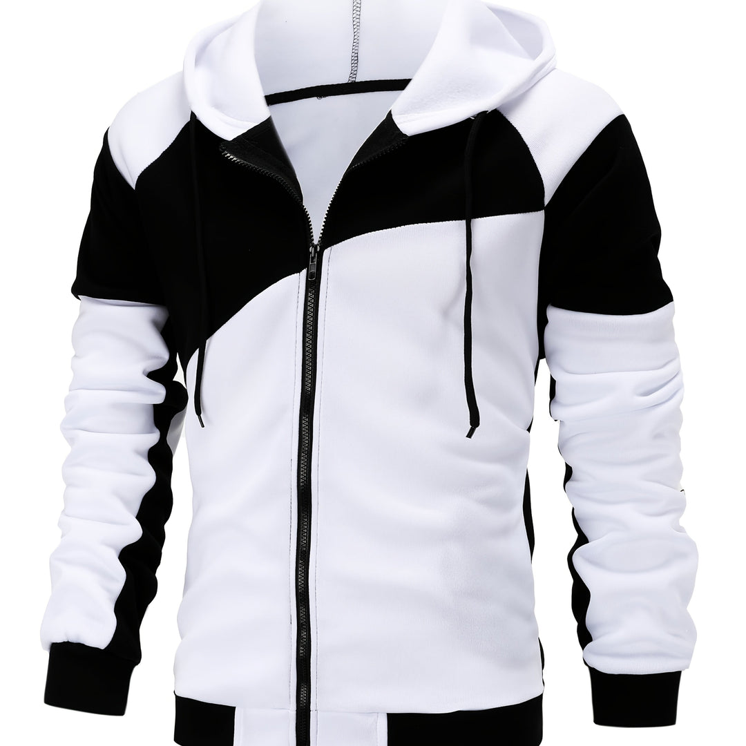 Bexley | Colour Block Zip-Up Hooded Jacket