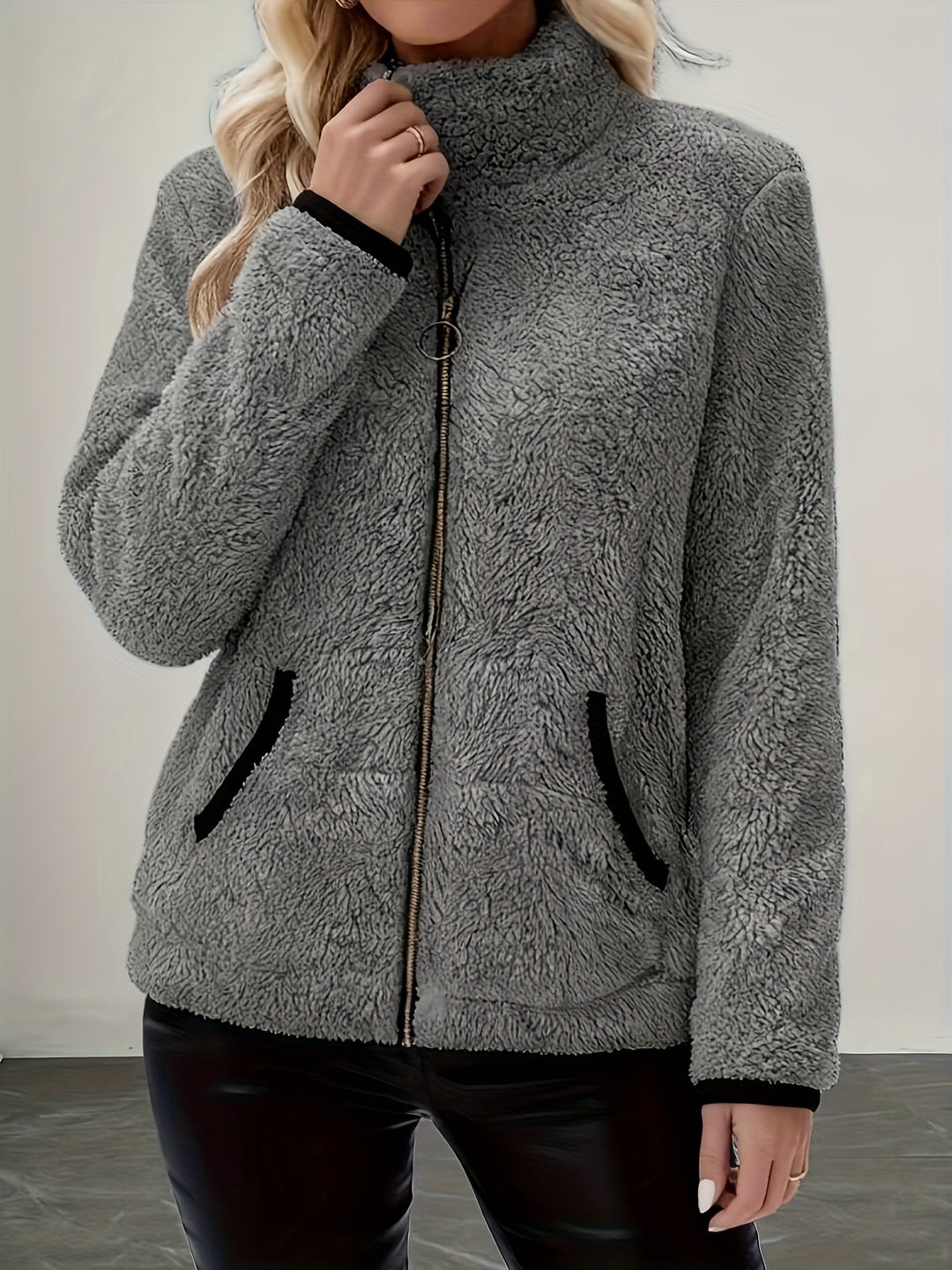 Marion | Cosy Plush Zip-Up Jacket