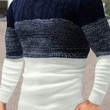 Clayton | Colour-Block Crew Neck Sweater