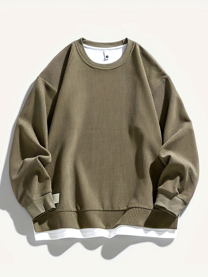 Brooks | Layered Crewneck Sweatshirt