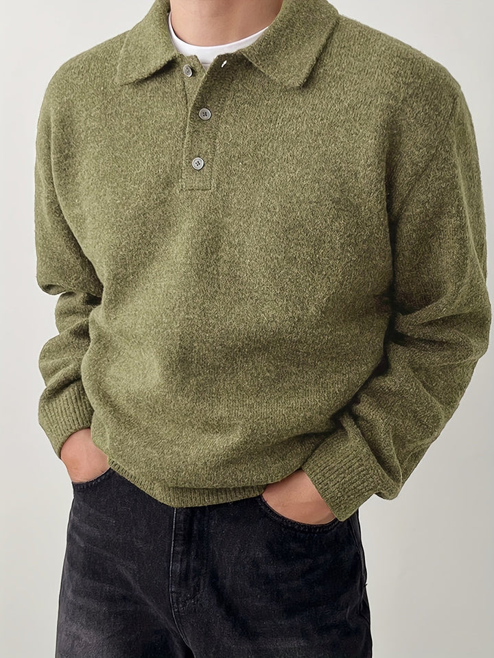 Rowan | Polo Collar Knit Sweater