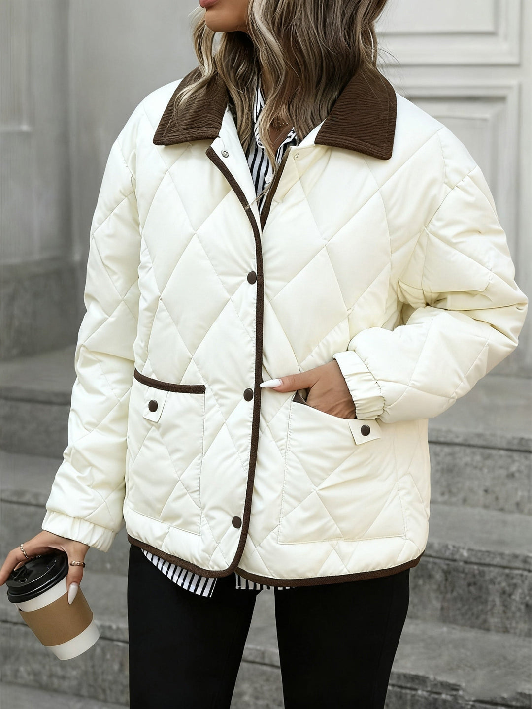 Rosalind | Quilted Diamond Padded Jacket