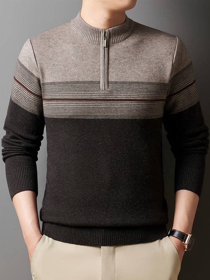 Gregory | Refined Half-Zip Sweater