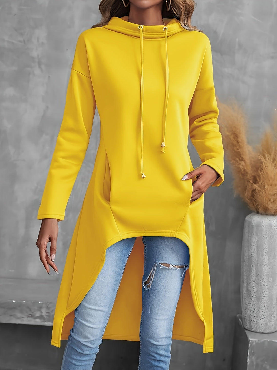 Marlena | Relaxed High-Low Hooded Tunic