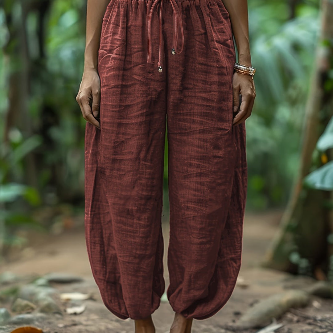 Maya | Relaxed Drawstring Harem Trousers