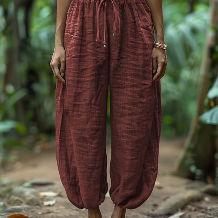 Maya | Relaxed Drawstring Harem Trousers