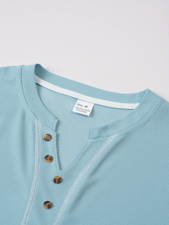 Sawyer | Textured Short Sleeve Henley