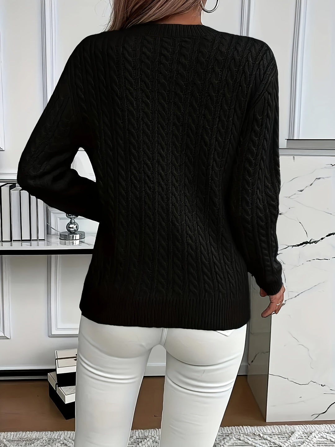 Heather | Cozy Cable-Knit Sweater