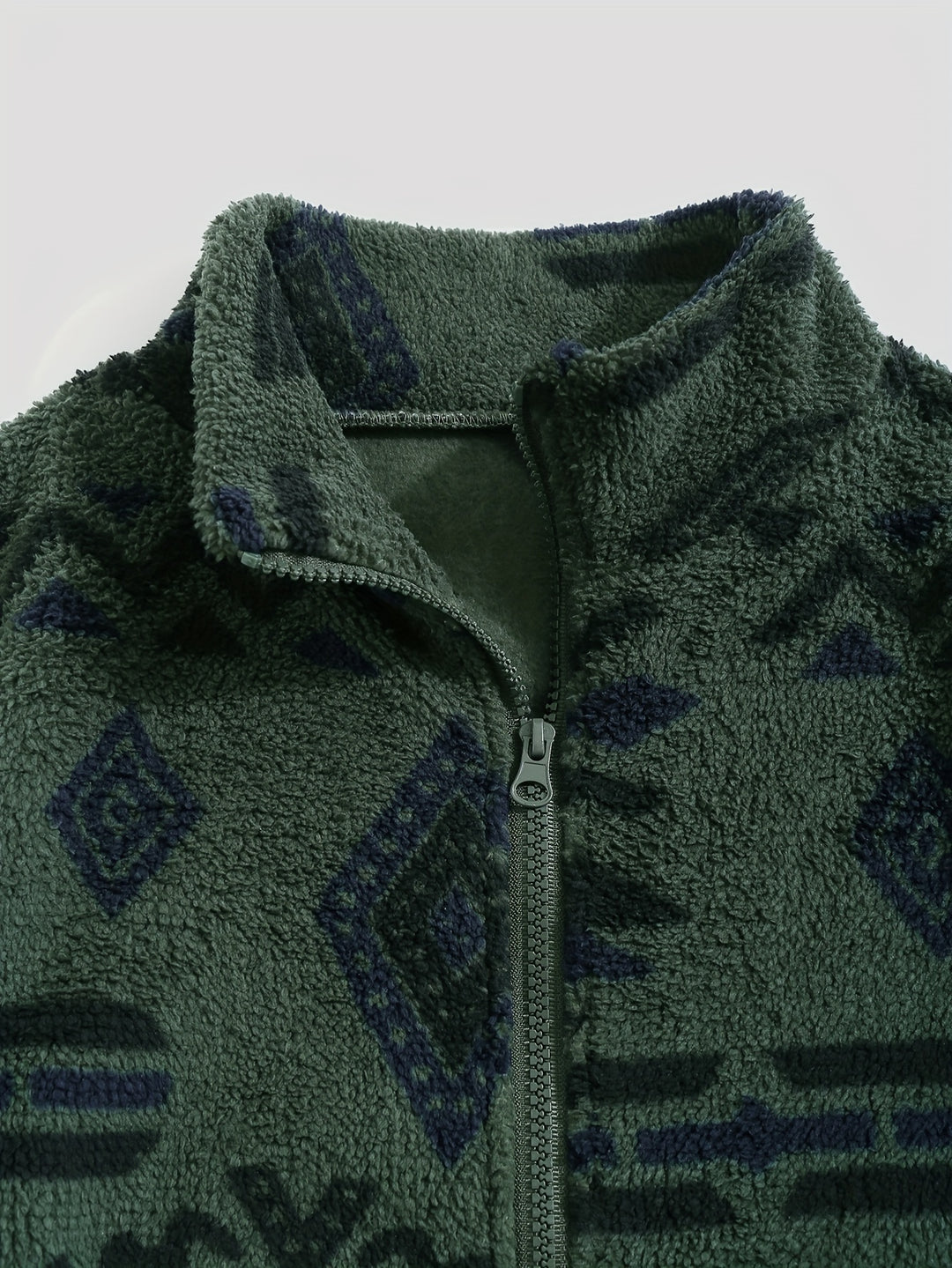 Winifred | Patterned Cozy Zip-Up Jacket