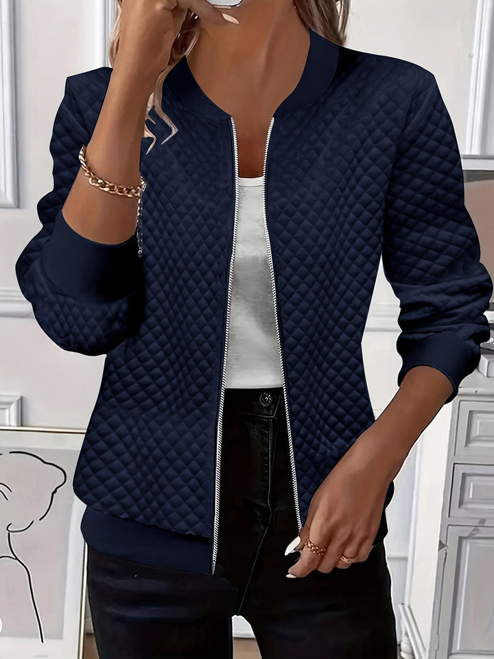 Rowena | Textured Zip-Front Jacket