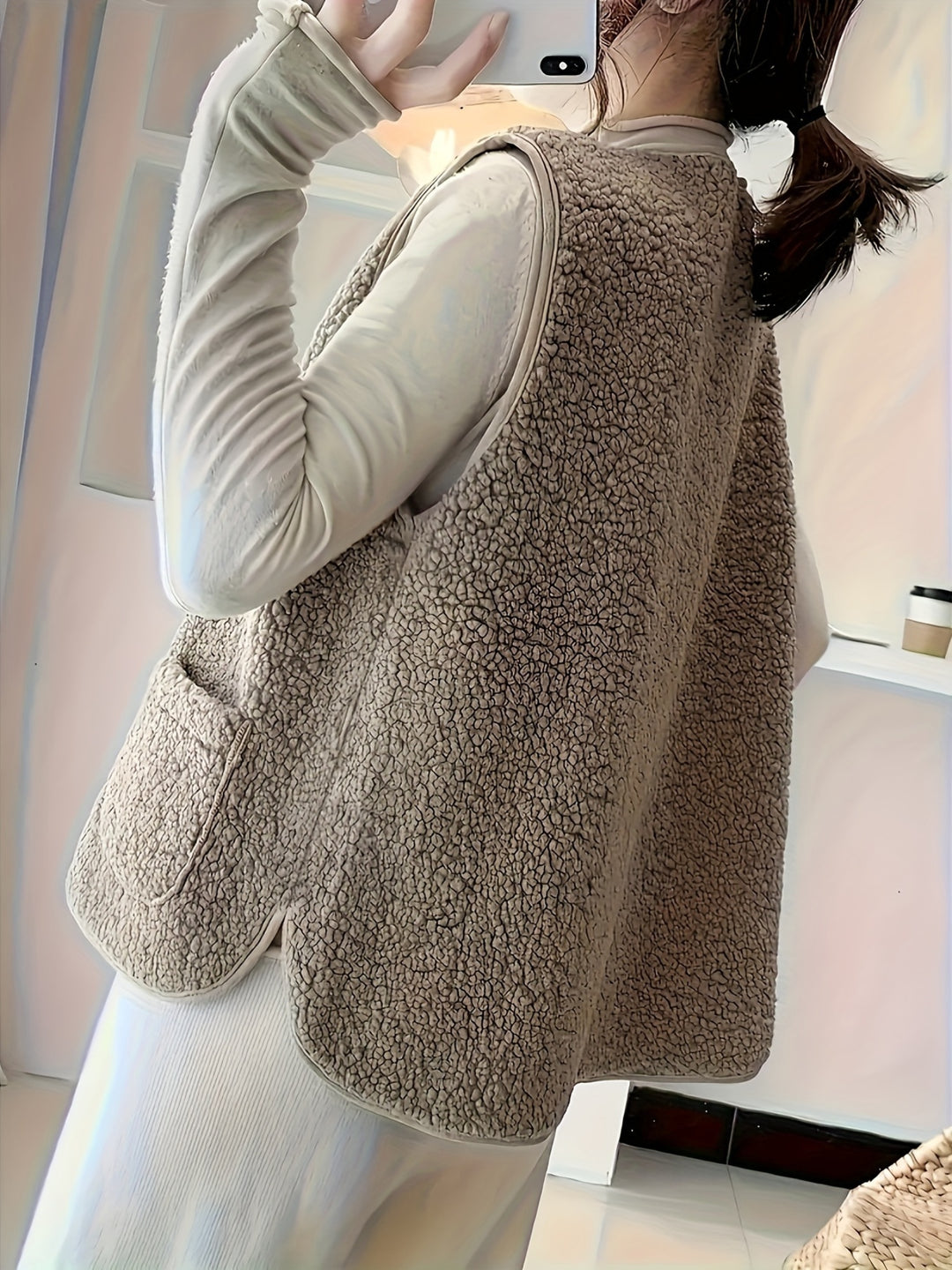 Camryn | Cozy Button-Front Vest
