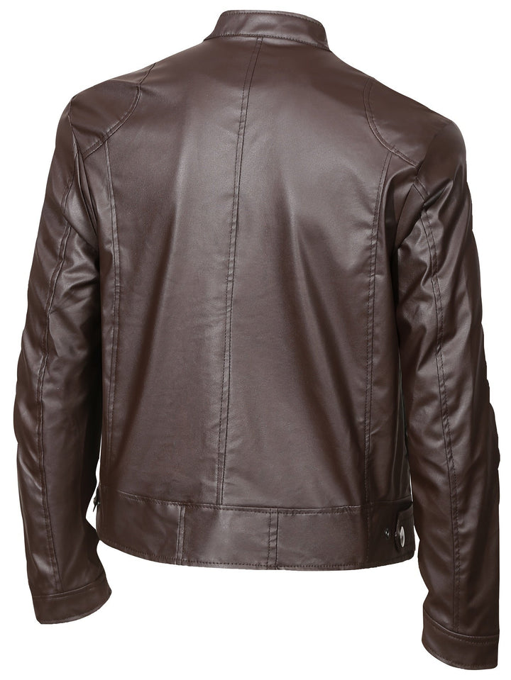 Marcus | Stand-Collar Moto Jacket