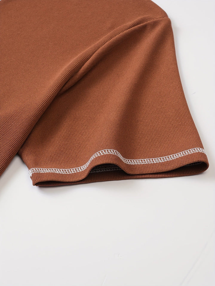 Sawyer | Textured Short Sleeve Henley