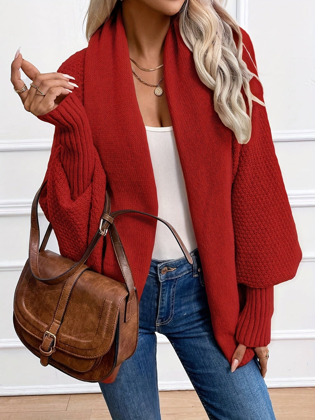 Rosalyn | Draped Shawl-Collar Cardigan