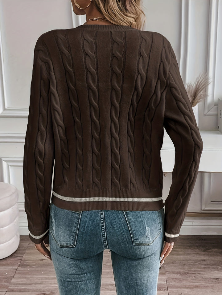Laurel | Textured Button-Front Cardigan
