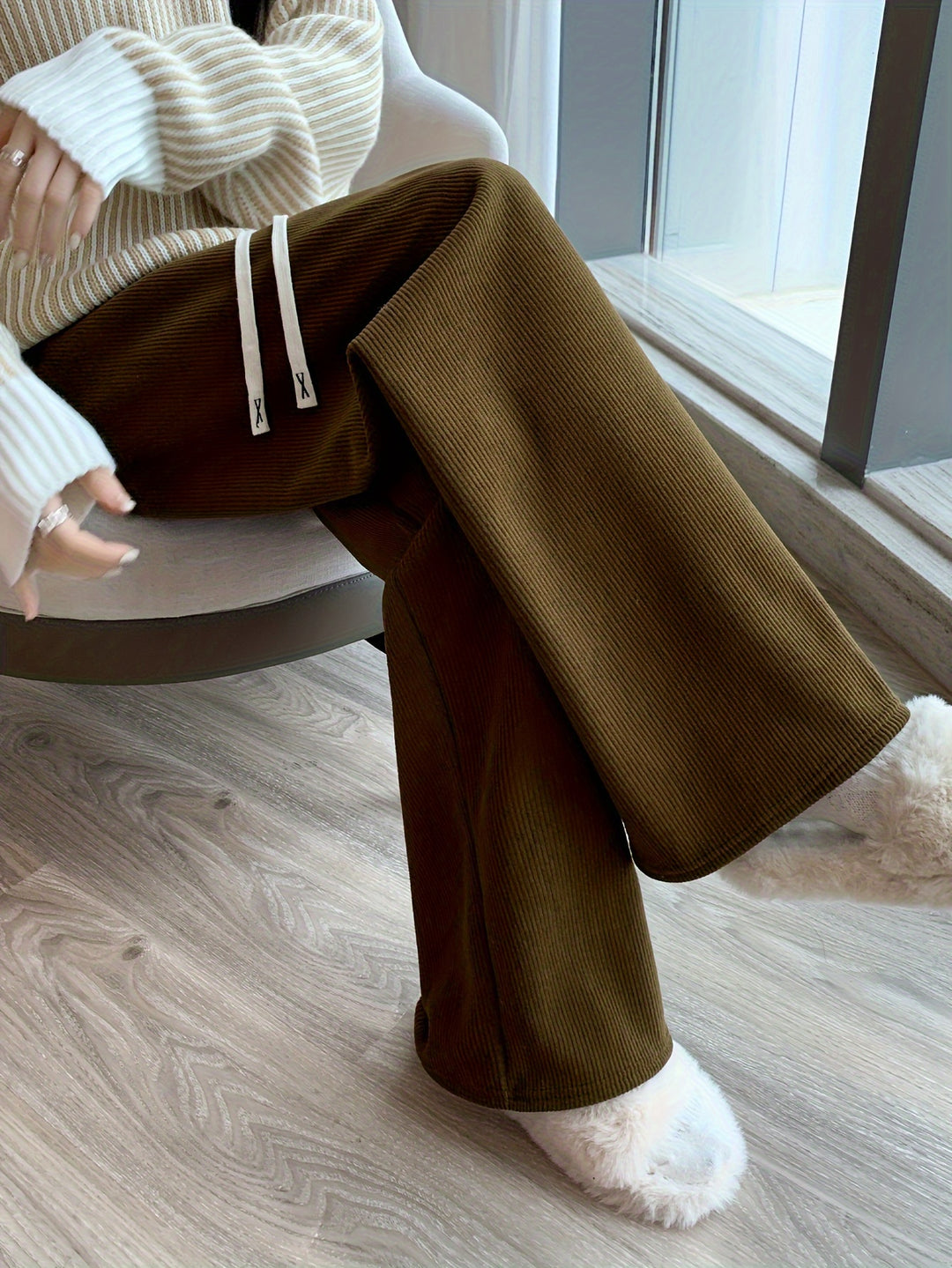 Lorraine | Cozy Wide-Leg Pants