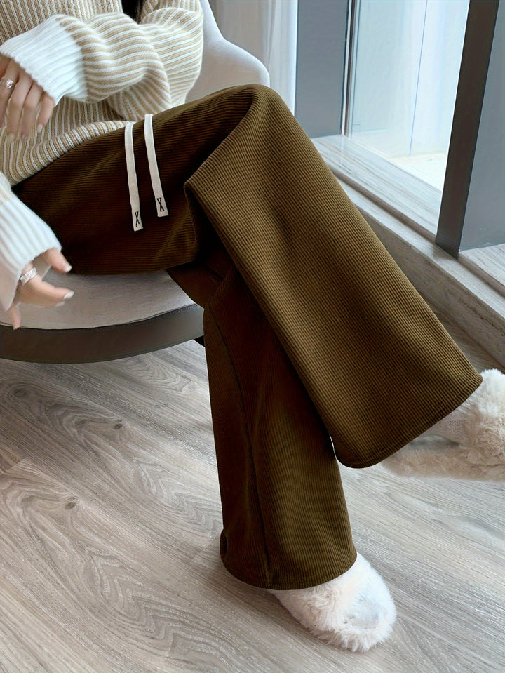 Lorraine | Cozy Wide-Leg Pants