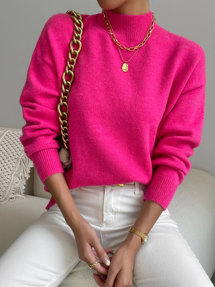 Lucille | Cozy Mock Neck Sweater