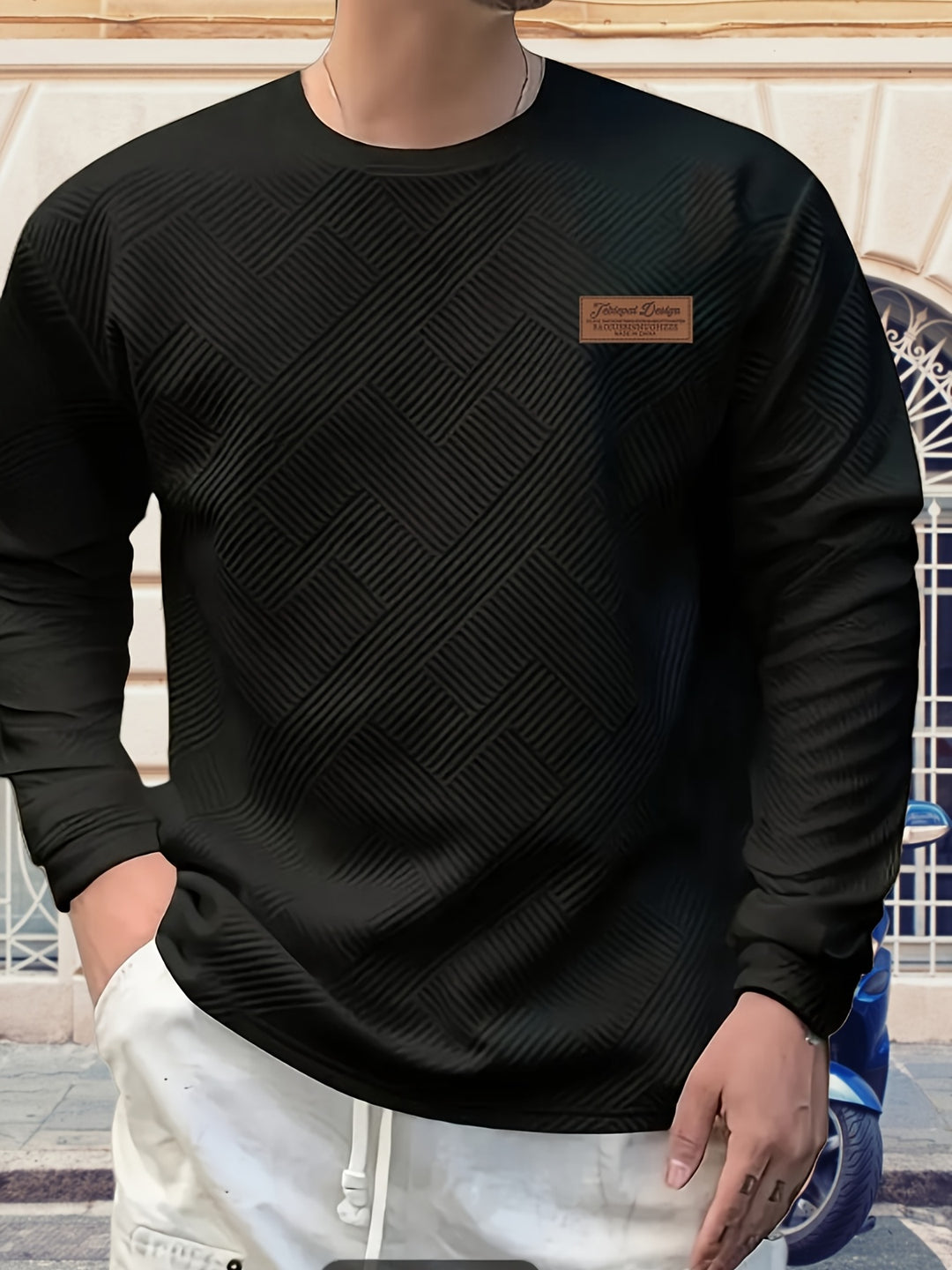 Clifford | Textured Crew Neck Sweatshirt