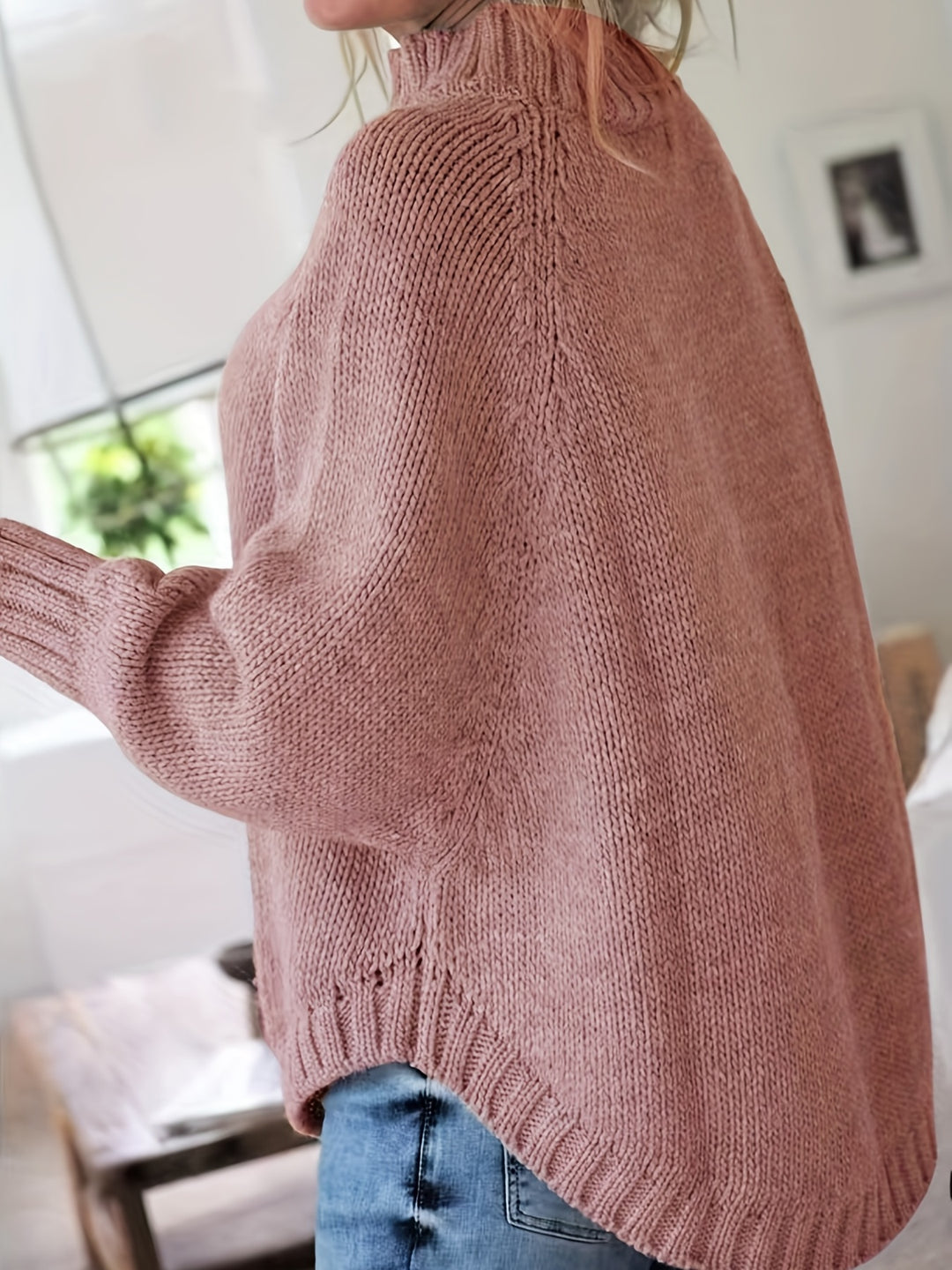 Maisie | Cable-Knit High-Neck Sweater