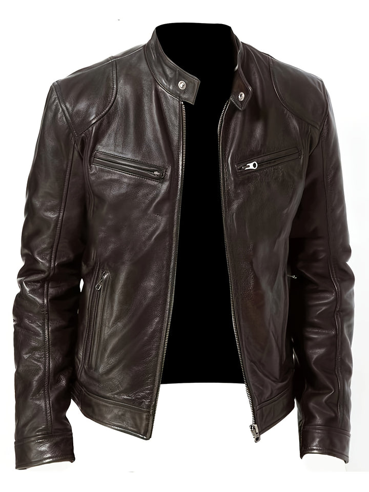 Crawford | Stand-Collar Moto Jacket