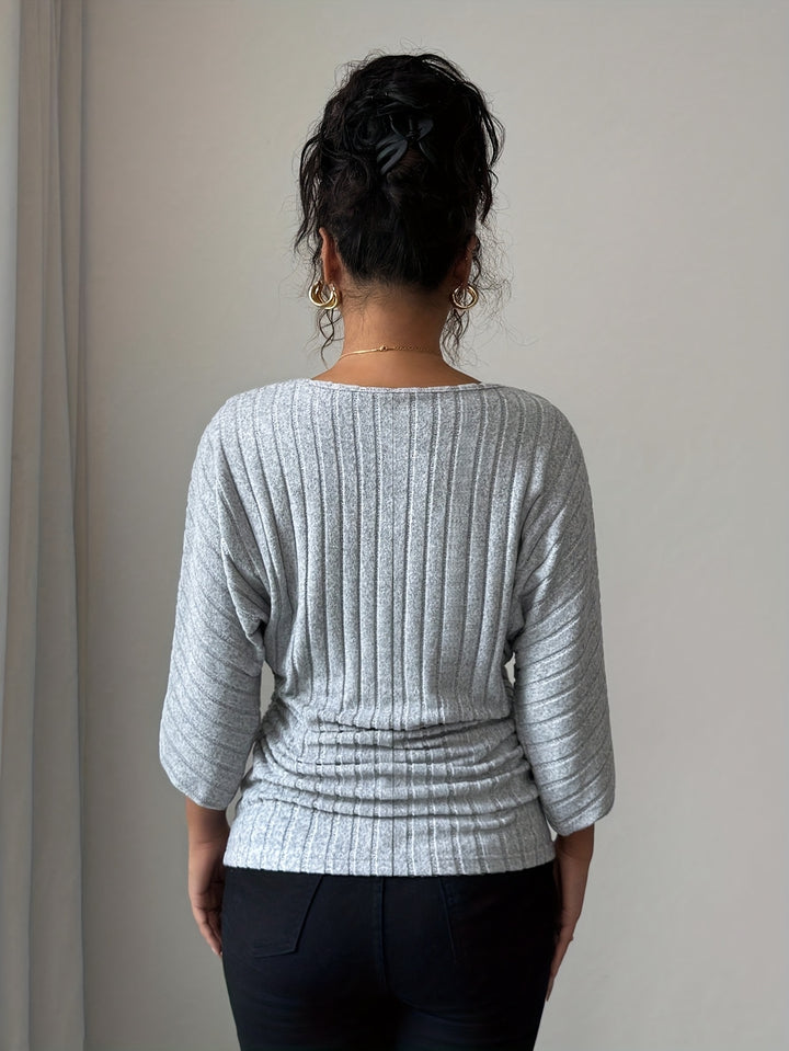 Marissa | Ribbed V-Neck Top