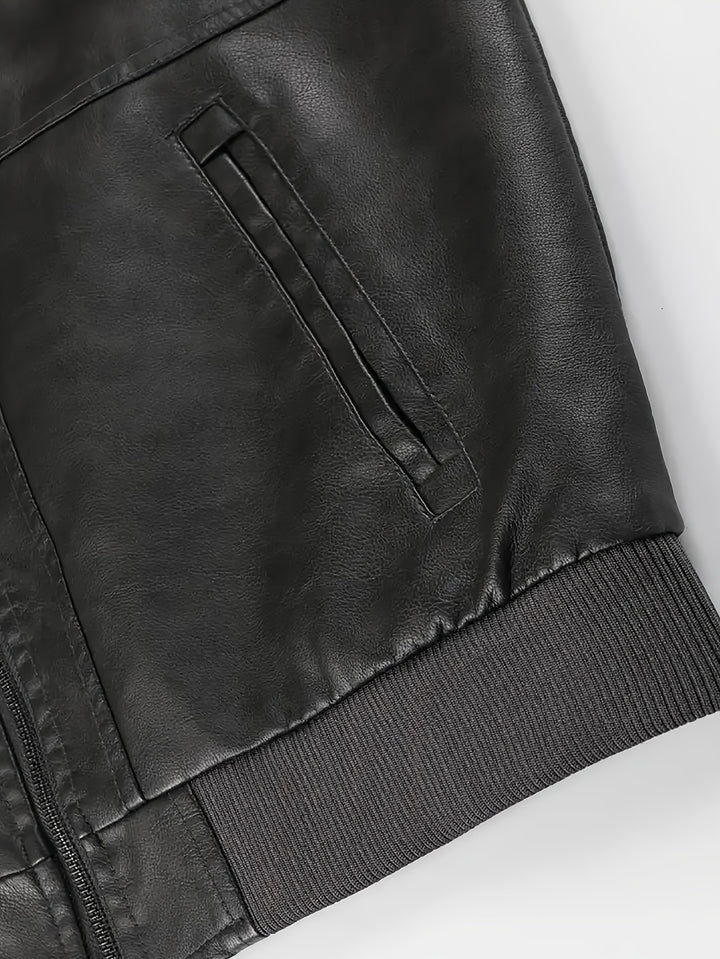 Rhys | Hooded Moto Jacket