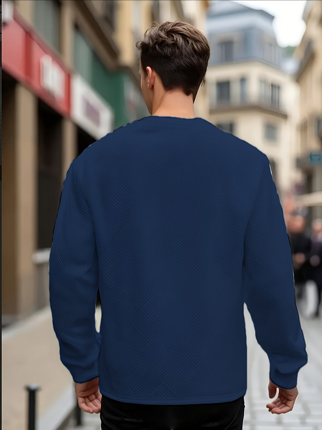 Clifford | Textured Crew Neck Sweatshirt
