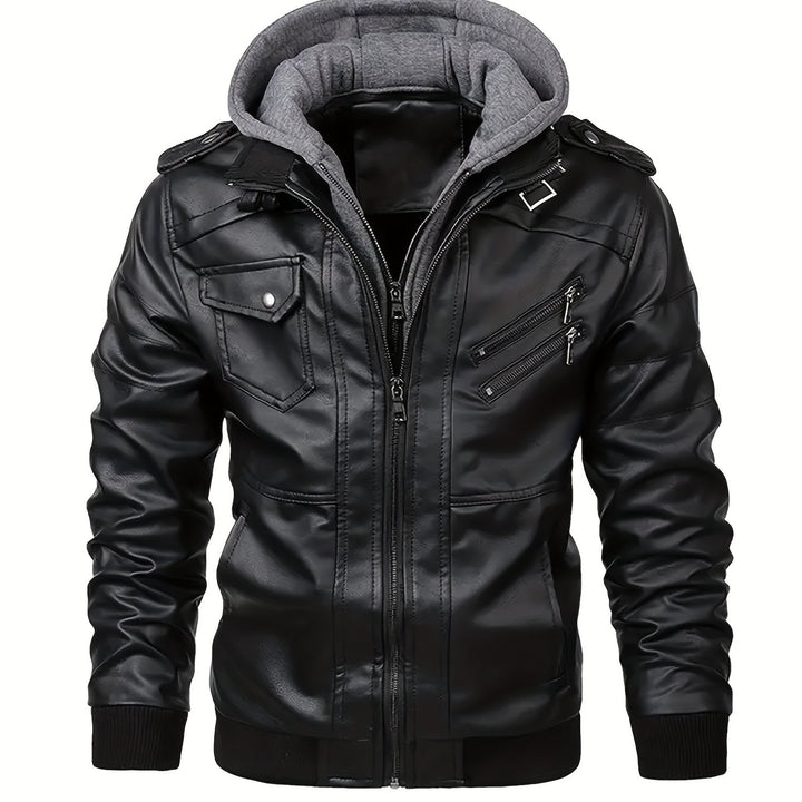 Rhys | Hooded Moto Jacket