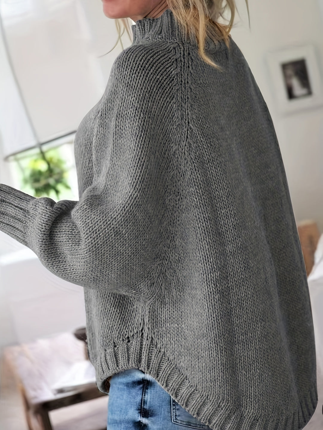 Maisie | Cable-Knit High-Neck Sweater