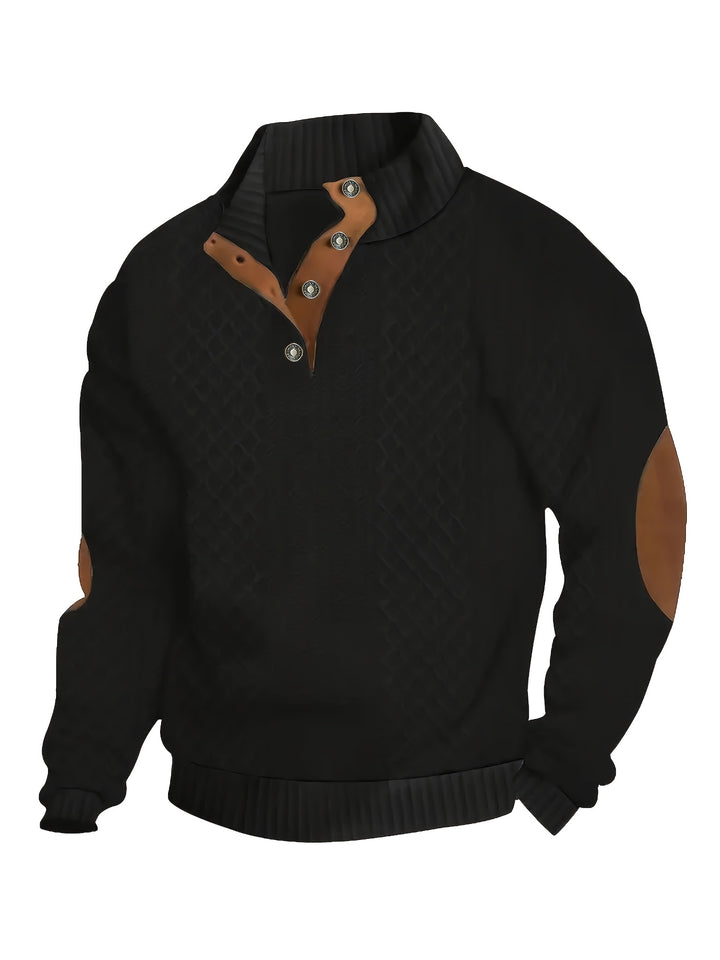 Sawyer | Textured Stand-Collar Sweater